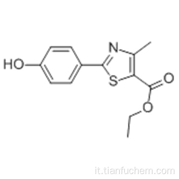5-tiazolecarbossilicoacido, 2- (4-idrossifenil) -4-metil-, estere etilico CAS 161797-99-5